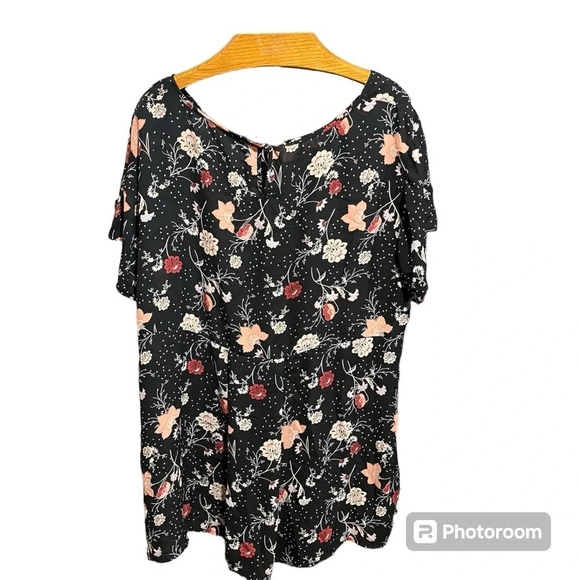 TORRID ~ Bundle of Two Business Casual Tops Floral Boho Lace Super Soft Knits - Picture 6 of 16